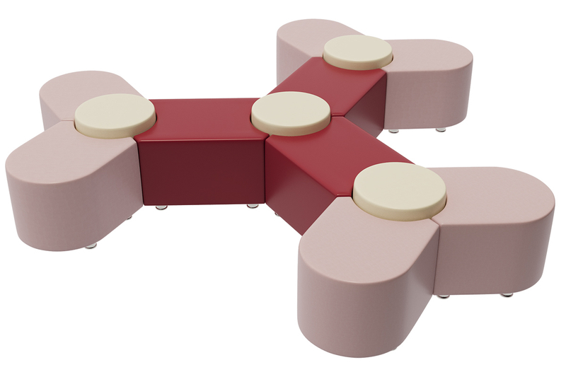 Модульный диван пуф Молекула