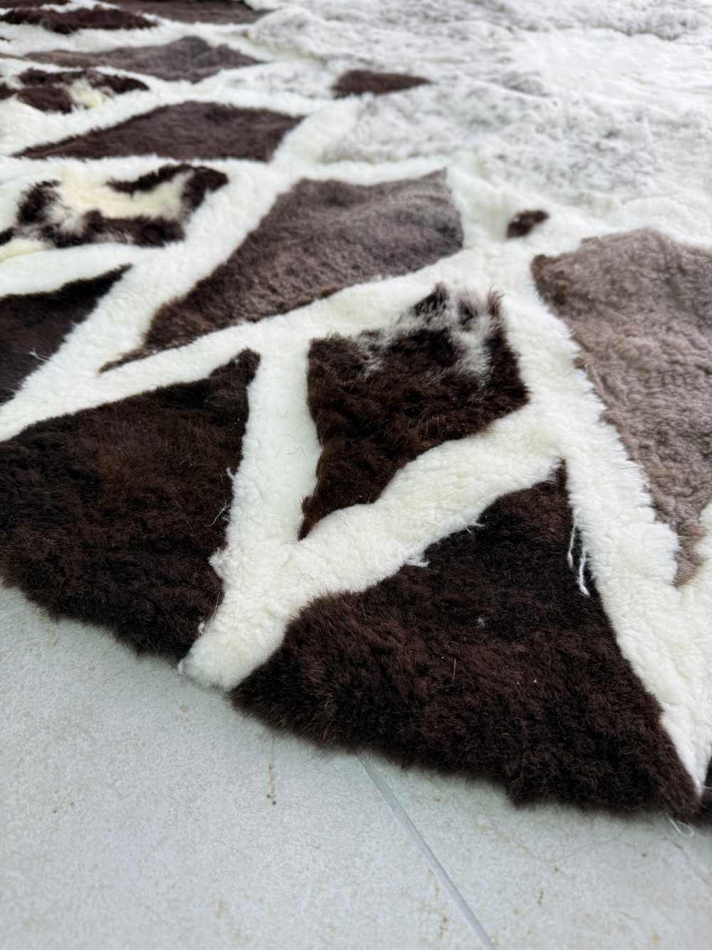 Ковер шкура натуральная овчина меховой