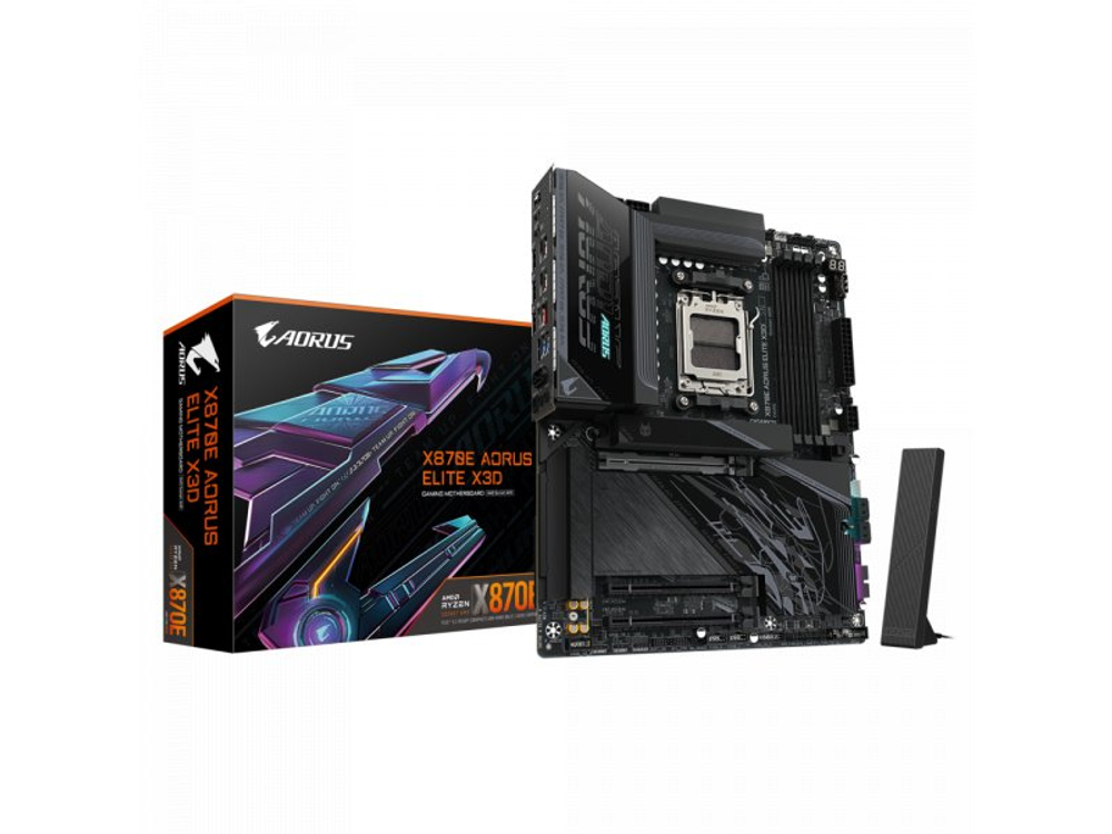 Материнская плата Gigabyte X870e Aorus Elite X3d, Socket AM5, AMD X870E, ATX, RTL