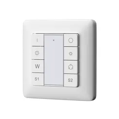 Кнопочная настенная панель 2 сцены, 1 группа DALI DT8 Цветной (RGB)+W Lighting control 721051