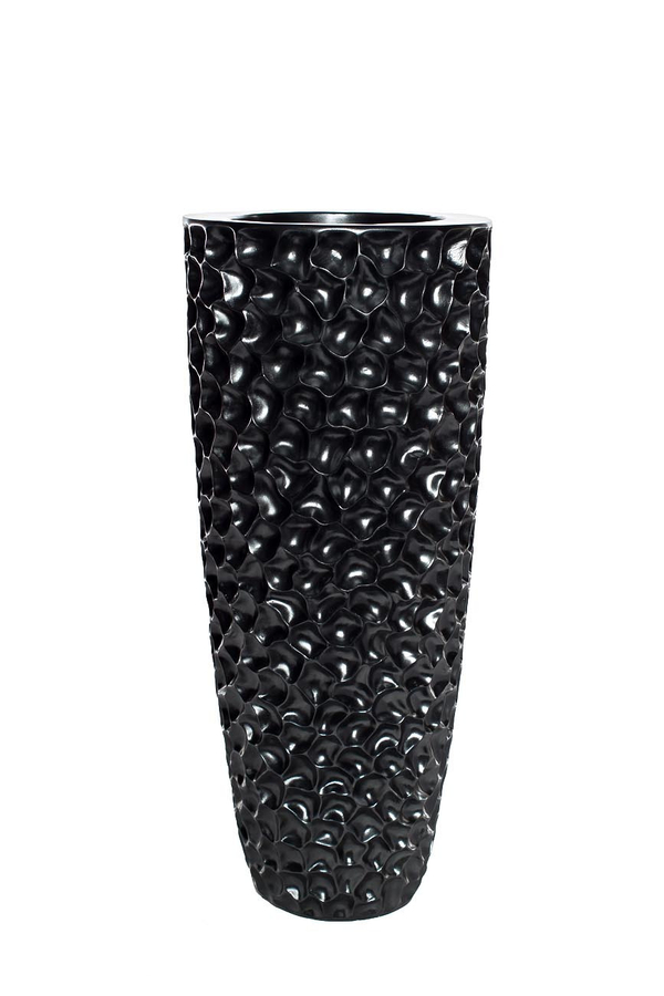 Кашпо для цветов напольное 36x86см Garda Decor жемчужно-черное