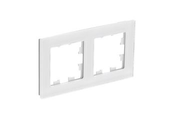 Рамка 2-м AtlasDesign Nature натур. стекло бел. SE ATN360102