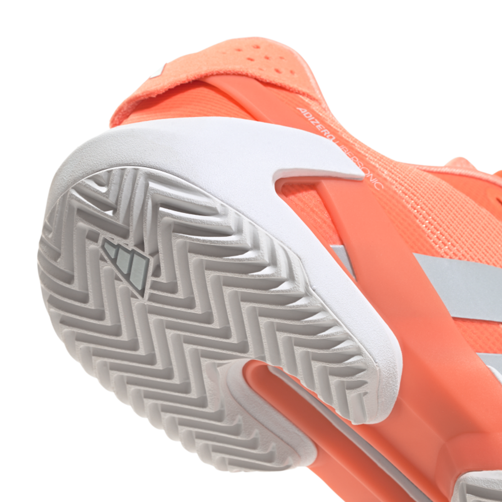 Женские Кроссовки теннисные Adidas Adizero Ubersonic 5 W CL - beam orange/grey/white