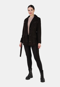 Кожаная куртка демисезонная замшевая