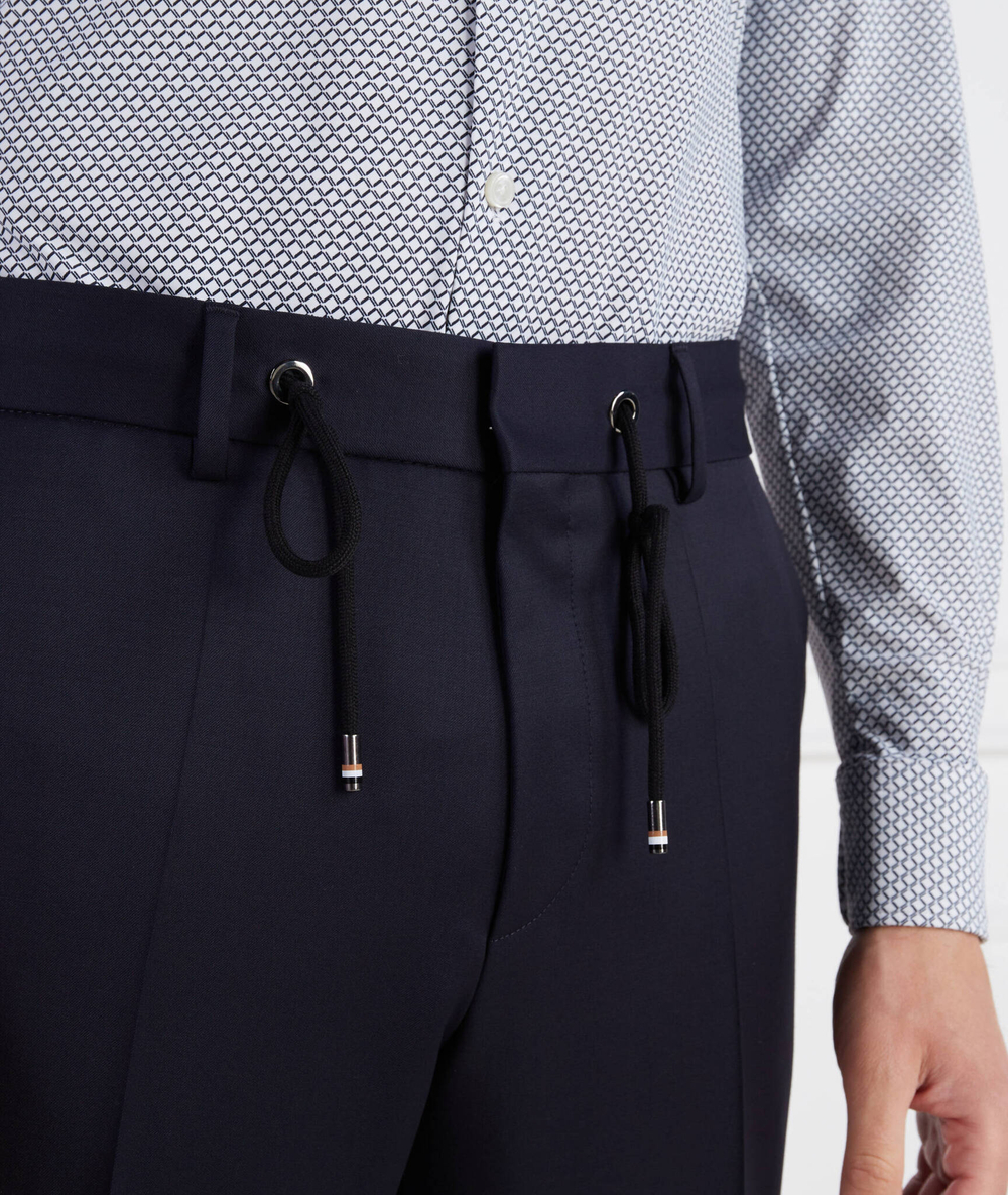 хлопковое штаны h-genius-ds-b1 BOSS BLACK - темно-синий(50469169)