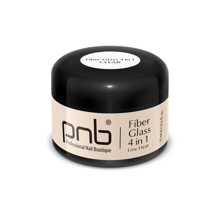 Гель файбер PNB со стекловолокном 4в1 Fiber Glass gel Clear 15мл