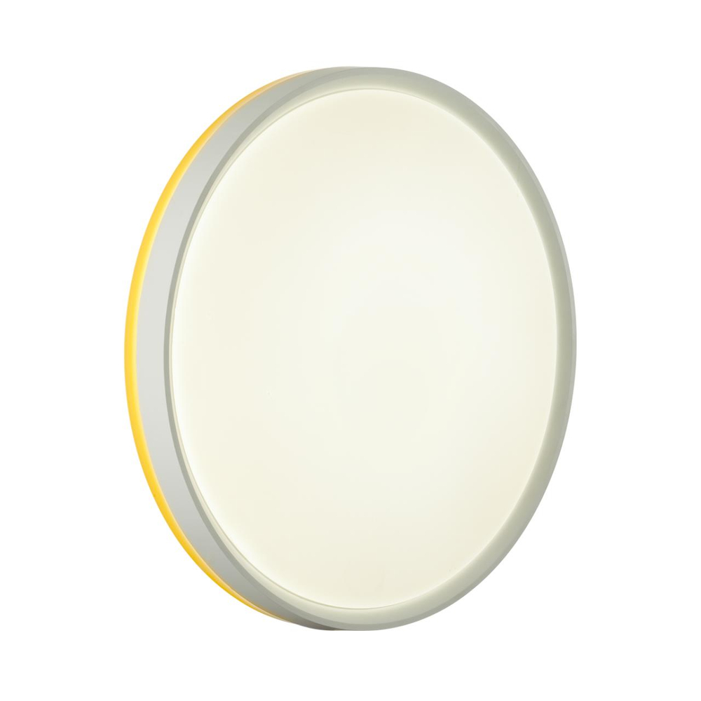 7709/DL COLOR SN 154 Светильник пластик/белый/желтый LED 48Вт 4000К D420 IP43 KEZO YELLOW