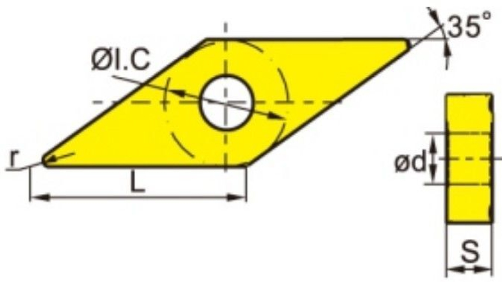 Пластина VBMT