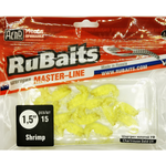 Рыболовные, силиконовые приманки. Рачки мормыш RuBaits Shrimp креветка. Набор для рыбалки на щуку, судака, окуня, форель. Зимняя рыбалка, микроджиг.