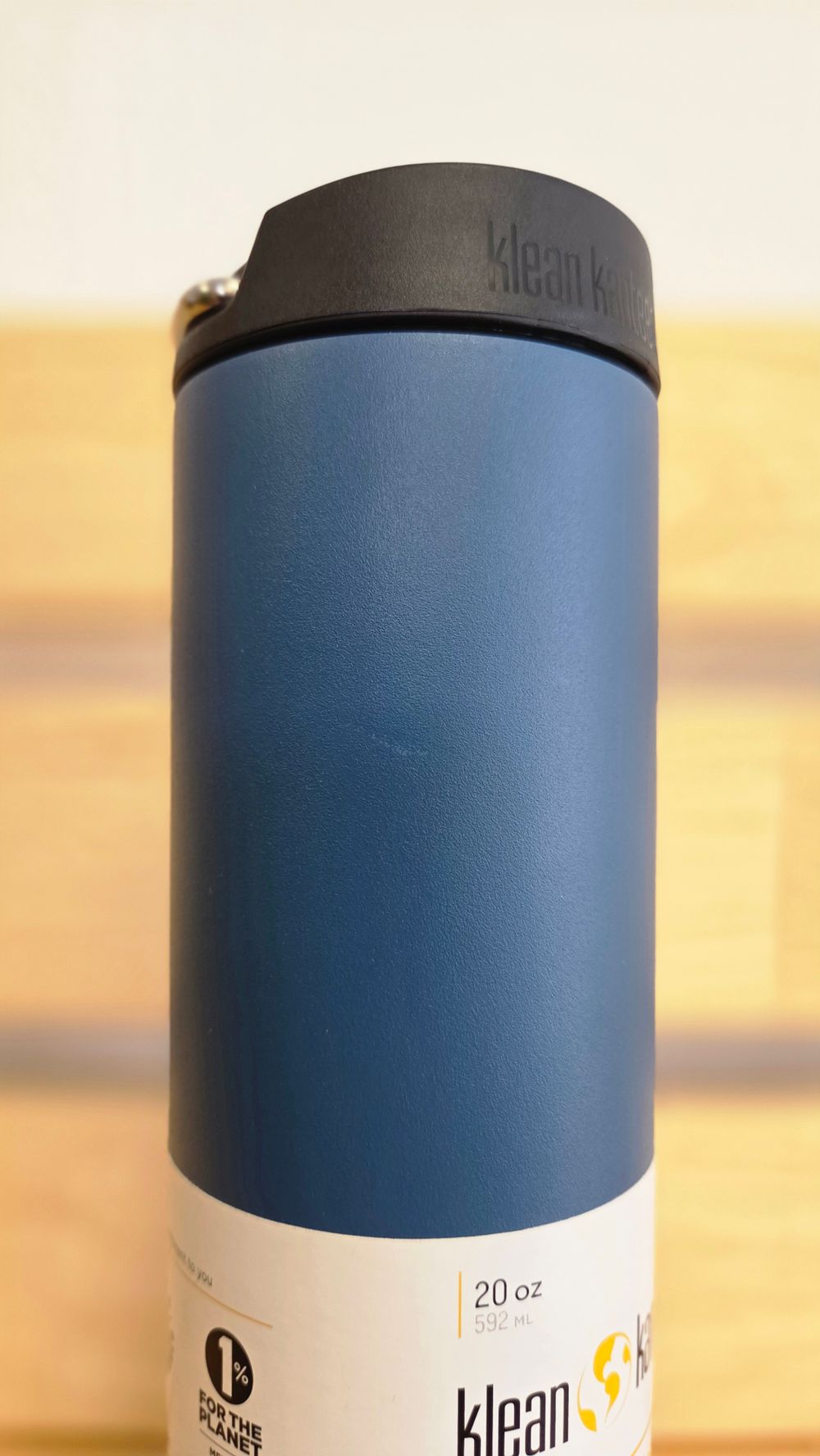Термокружка Klean Kanteen TKWide Cafe Cap 20oz (592 мл) Real Teal (витринный образец, мелкие потертости)