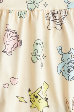 H&M Платье с принтом, светло-желтый