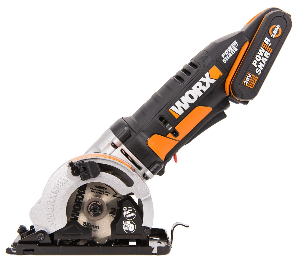 Дисковая пила аккумуляторная WORX SAW WX527.9