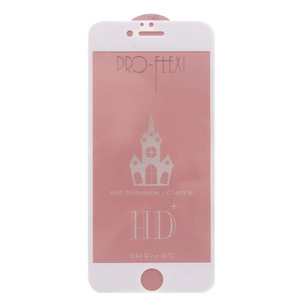 Защитное стекло iPhone 6 (белый) Curve тех.упаковка