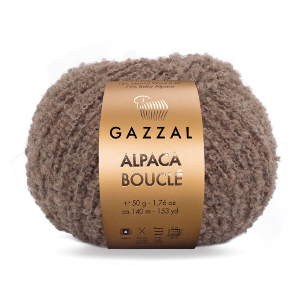 Пряжа для вязания Alpaca Boucle 126 Gazzal