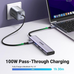 Конвертер USB 3.1 Type C на HDMI/USB 2.0x2/USB 3.0x1/Type C PD 100W UGREEN 15495