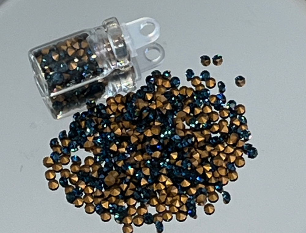 Стразы "Preciosa", Montana Gold Foiled