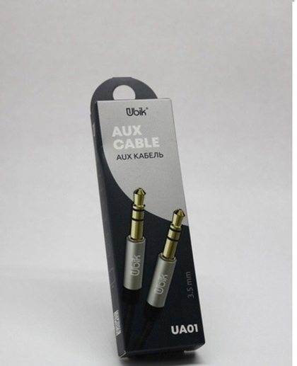 AUX cable 1m 3.5/3.5 Ubik UA01 black