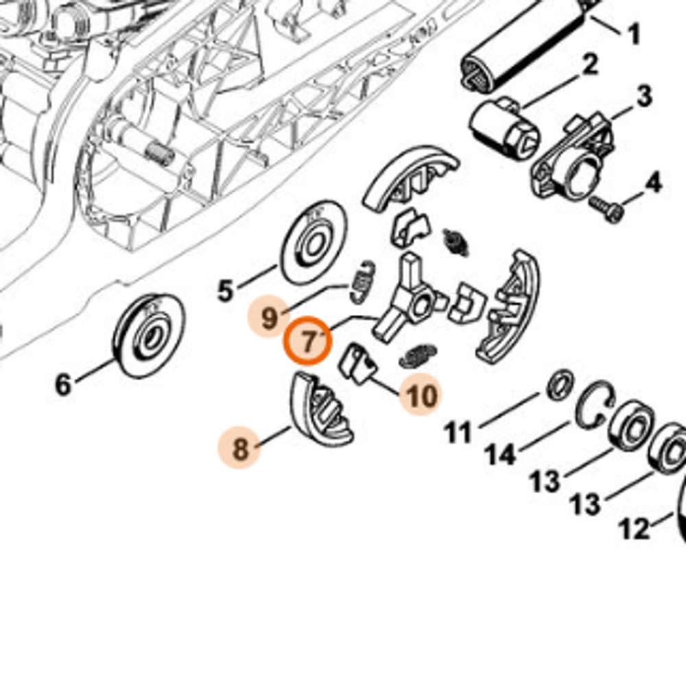 Муфта для бензореза STIHL TS 800 арт. TS80024 FARMERTEC (4224 160 2001)