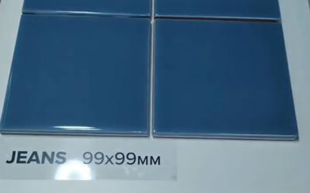 Плитка настенная Mini Tile Jeans glossy 99x99х7 мм