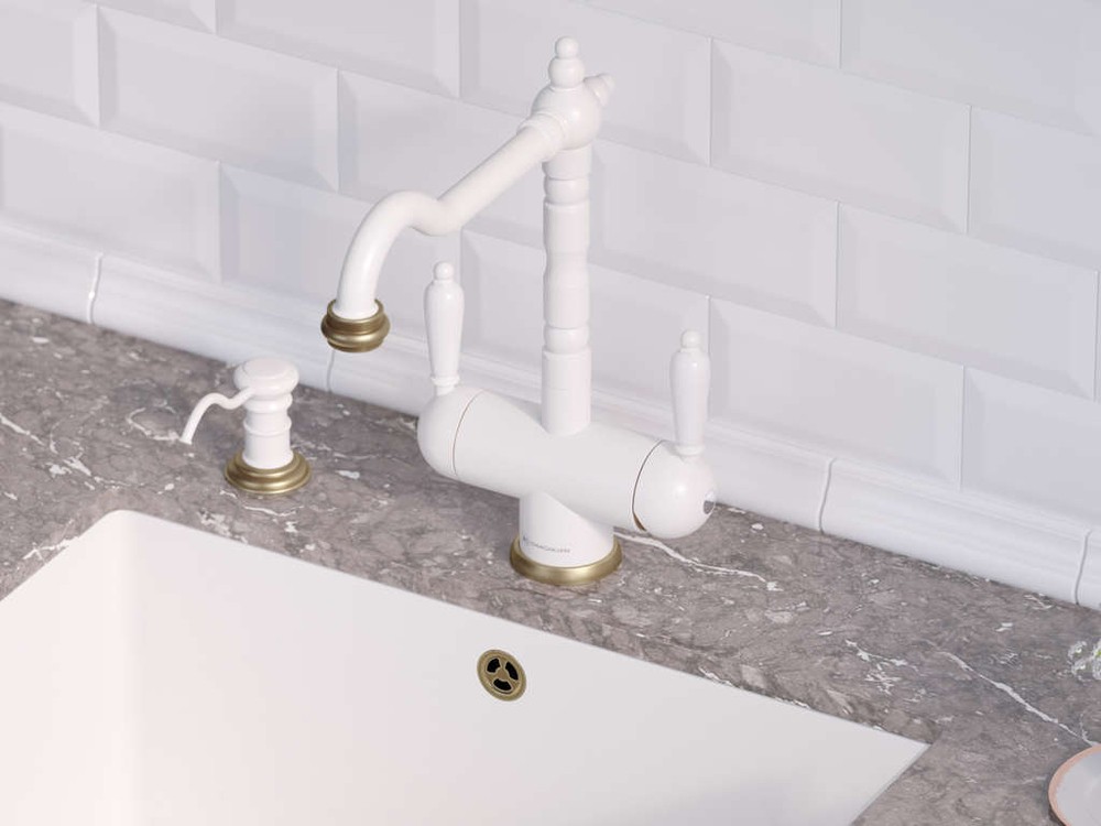 Дозатор Omoikiri OM-01-BE, цвет Ваниль