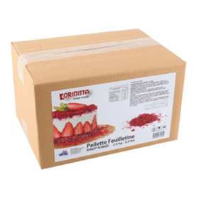 ХЛОПЬЯ ВАФЕЛЬНЫЕ клубника красные 100 гр.