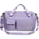 Сумка спортивная «City-sport», водонепроницаемый отдел + 2 кармана + отдел под обувь, цвет сиреневый, 49*21*29см