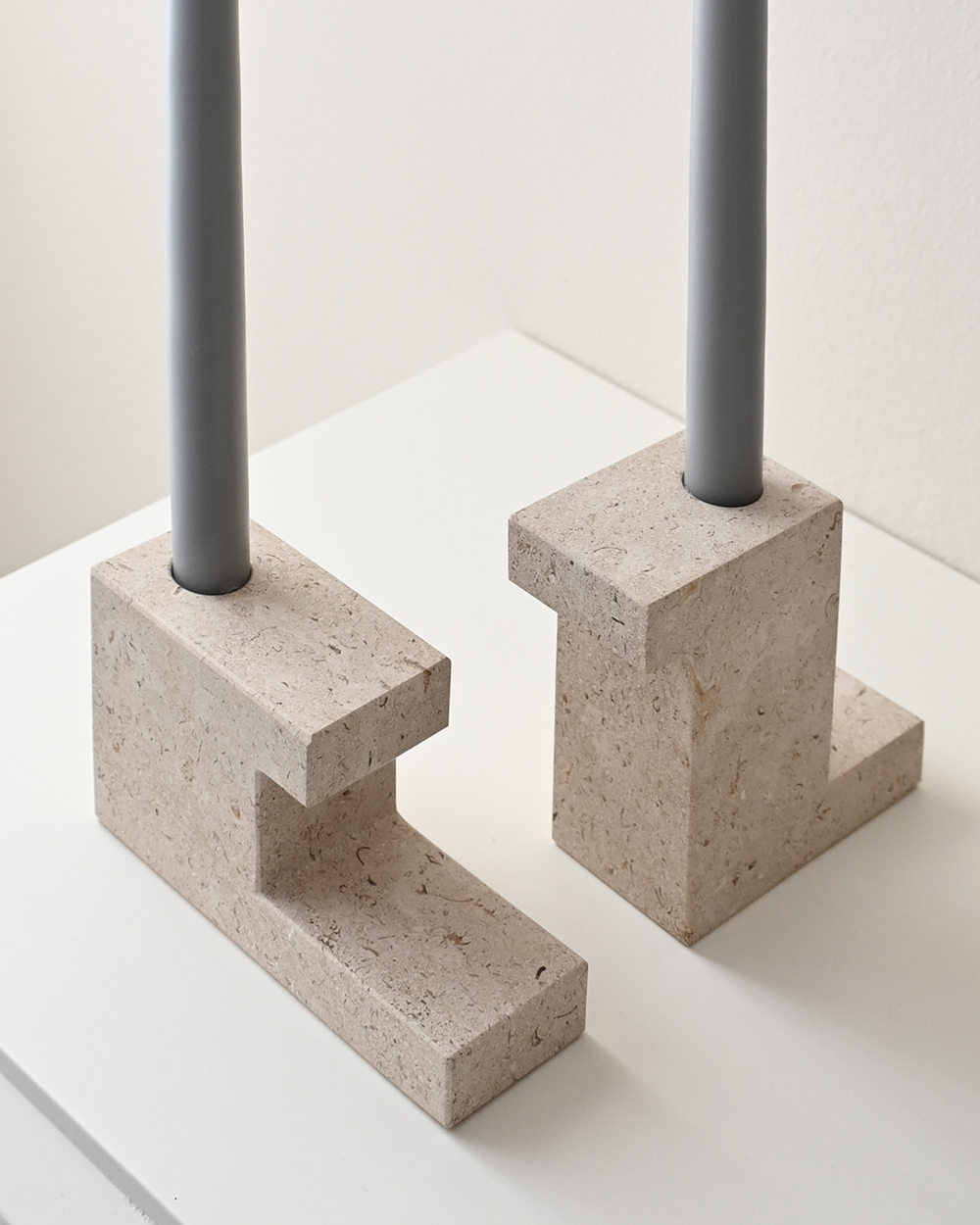 Подсвечник 101 Copenhagen Brick Candle Holder, Tall, Limestone