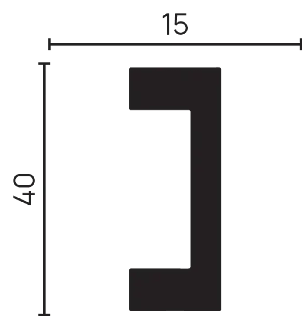 618-66SH/Молдинг(40*15*3000мм)/40, шт