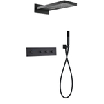 Душевой комплект Black&White Universe UK8330B 1 режим, матовый черный