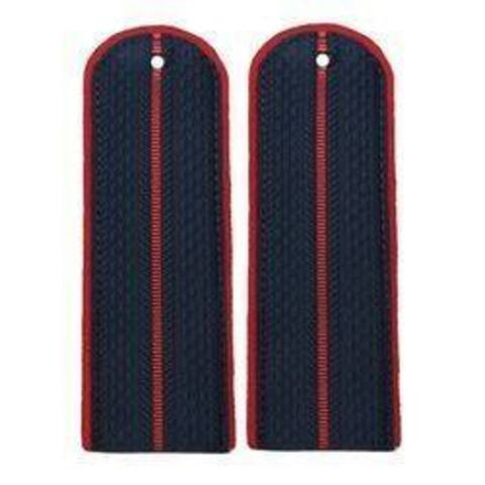 Погоны темно-синие с красным кантом 1 красный просвет Полиция (ОВД) пластик