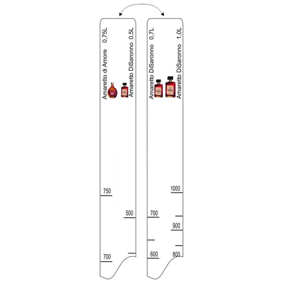 Барная линейка Amaretto di Saronno (500мл/750мл/1л) / di Amore (750мл), P.L. Proff Cuisi