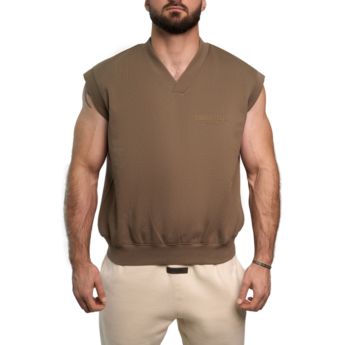 Fear Of God Essentials V-Neck Vest "Wood"