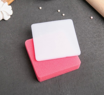 Набор матов для моделирования и сушки цветов из мастики, 2 шт, 9,5×9,5×1,5 см