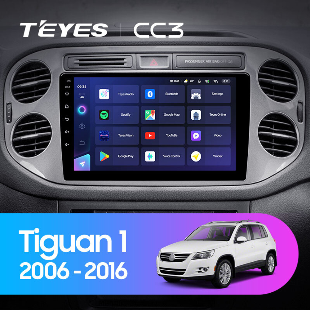 Teyes CC3 9"для Volkswagen Tiguan 1 2006-2016