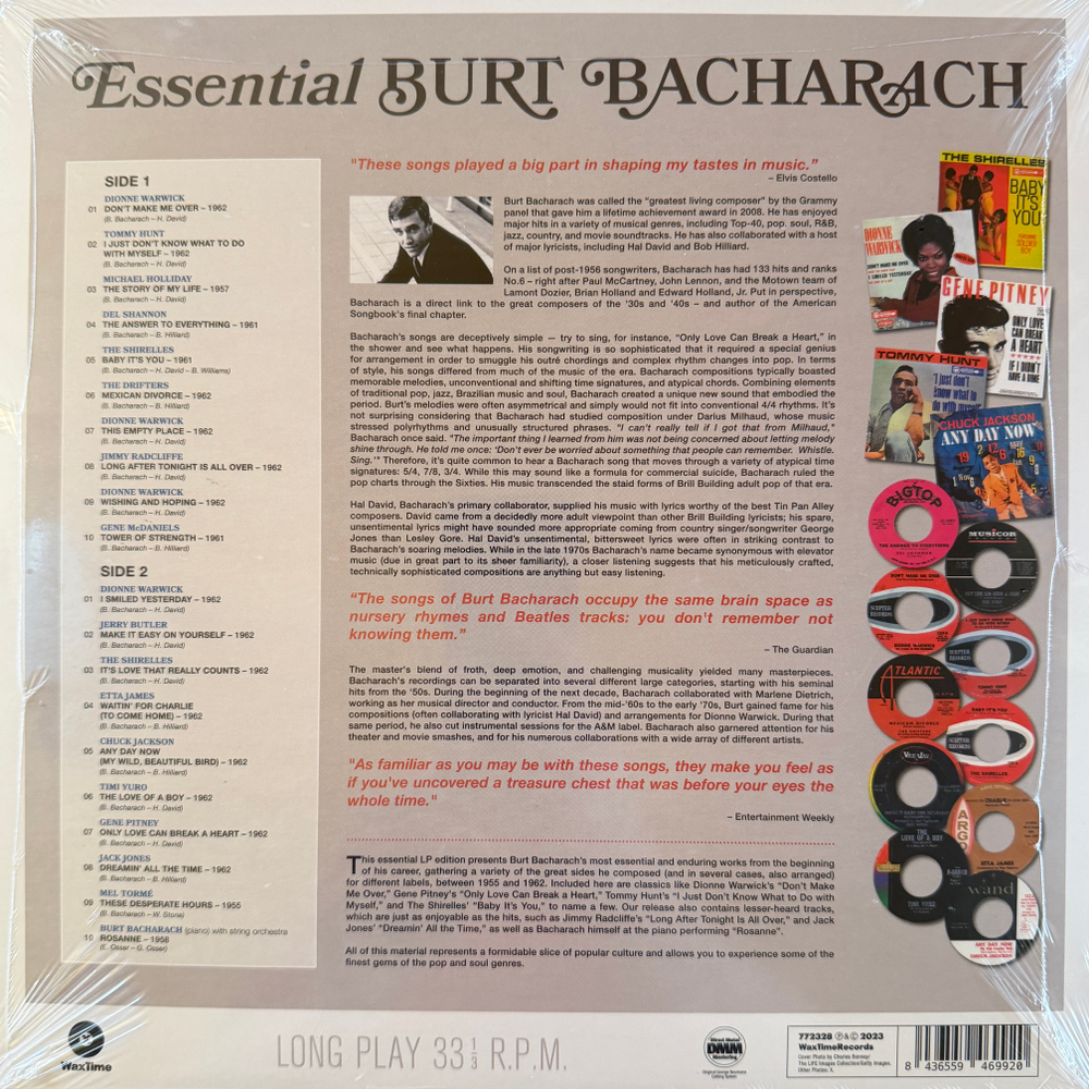 Burt Bacharach – Essential Burt Bacharach (Европа 2023г.) Т