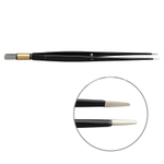 Пинцет биполярный прямой антипригарный BOWA NON-Stick-Gold плоская рукоятка, длина 195 мм, наконечники прямые 8x1 мм, разъем евростандарт