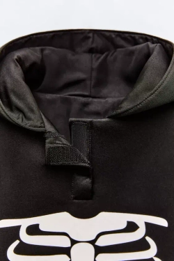 ZARA КОСТЮМ «СКЕЛЕТ», ЧЕРНЫЙ
