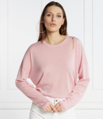 Хлопковый свитер Liu Jo - розовый(CA4115 MA63O)