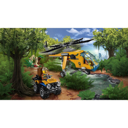 LEGO City: Грузовой вертолёт исследователей джунглей 60158 — Jungle Explorers Jungle Cargo Helicopter — Лего Сити Город