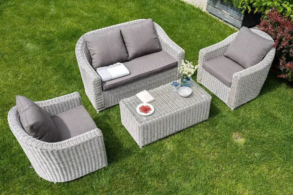 "Кон Панна" лаунж-зона из искусственного ротанга, цвет бежевый