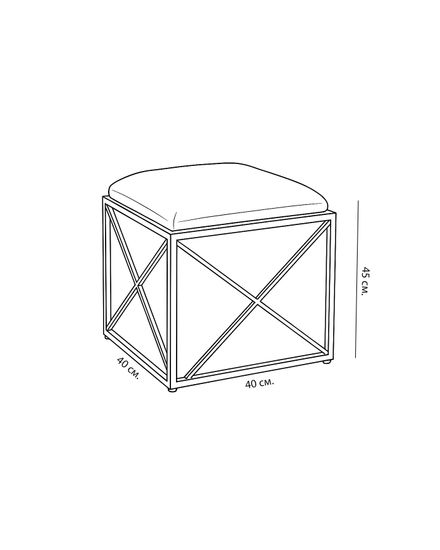 Бежевый пуф “Аксель”