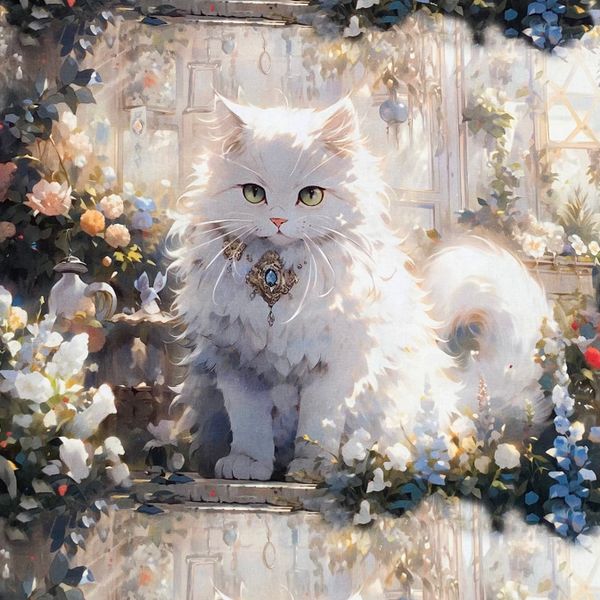 КОШЕЧКА ПРИНЦЕССА, купон 32 см 100% хлопок, Handmade Fabrics 1