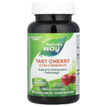 Nature's Way, Tart Cherry, Ultra Chewables, вишня, 90 жевательных таблеток (400 мг в одной таблетке)