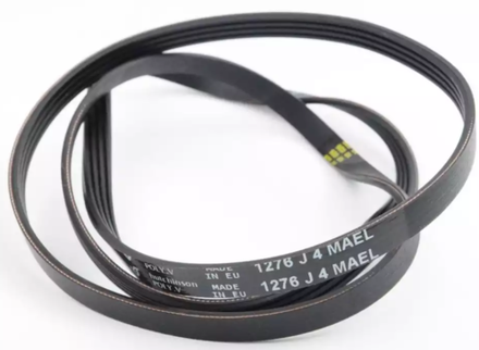 Ремень 4PJE 1277 для стиральной машины Beko (Беко) 1277 J4 Hutchinson 1219мм черный, белая надпись, см. BLJ495UN
