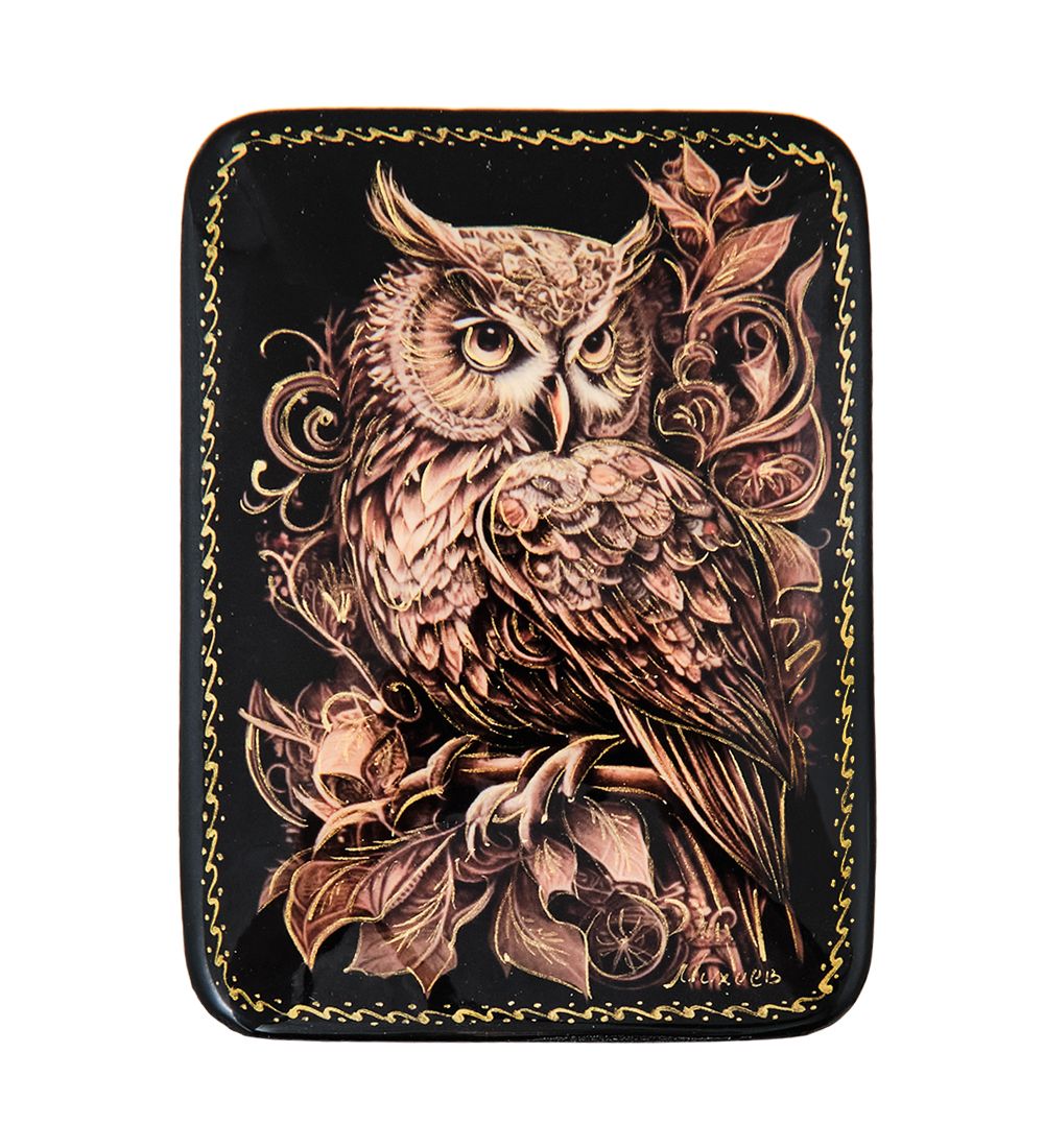 ШК-19/56-A Шкатулка в технике декупаж «Сова» (8х6х3,5)