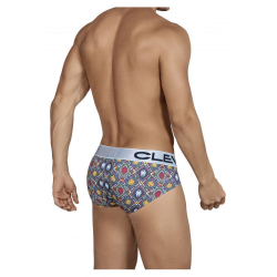 Мужские трусы брифы синие с узором Clever Tradition Boxer 544207