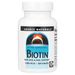 Source Naturals, Биотин, 5000 мкг, 200 таблеток