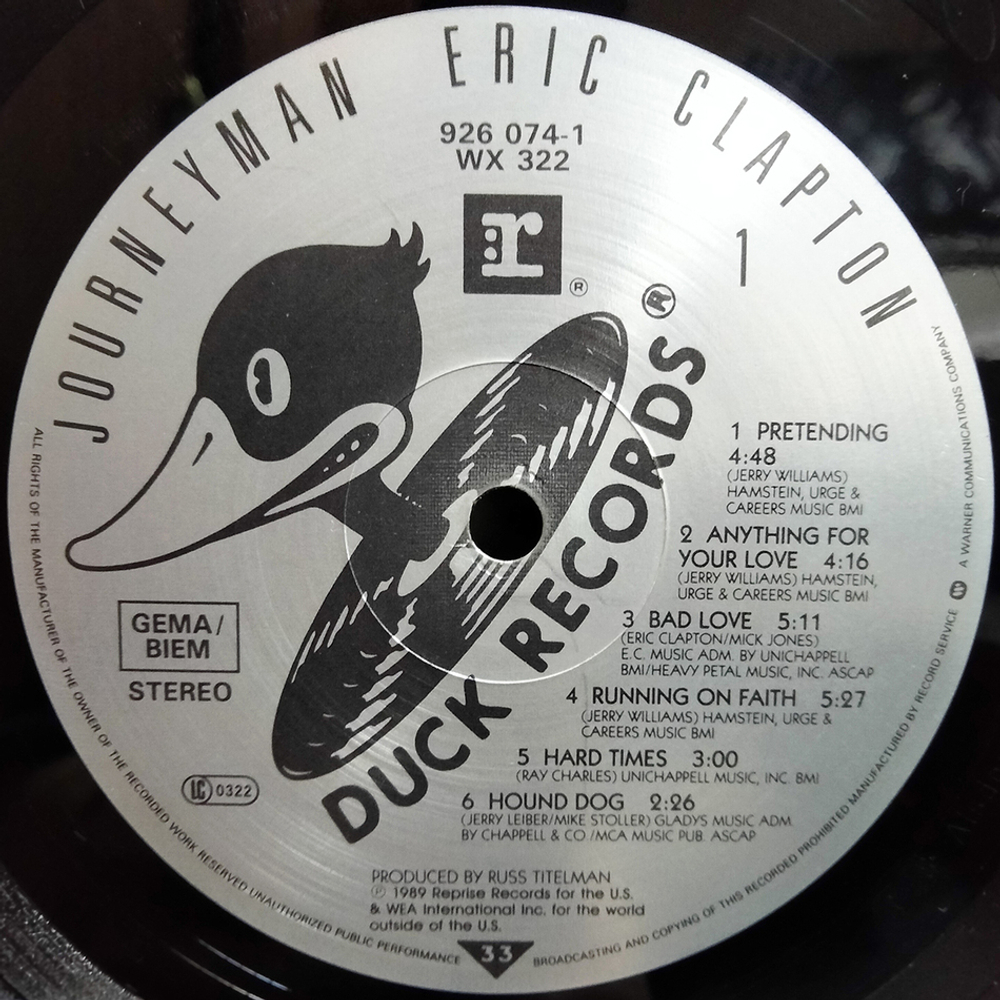 Eric Clapton / Journeyman (LP)