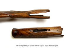 ИЖ-12 приклад и цевье Монте-Карло люкс левша орех