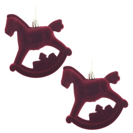 GAEM Набор из 2шт, Украшение новогоднее "Лошадка", L10 W5 H11 см
